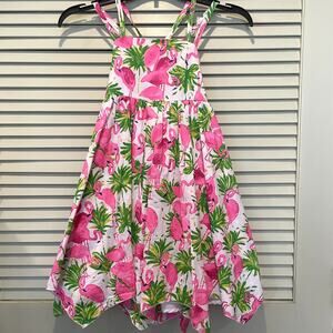 Tommy Bahama Girls Size 7 Flamingo Sundress Summer Vacation